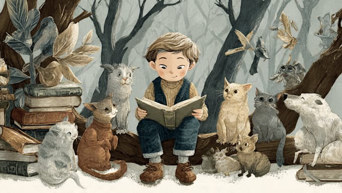 hand draw childrens book illustration