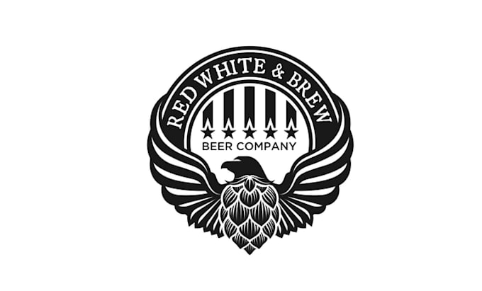 make glamorous iconic logo for american themed microbrewery
