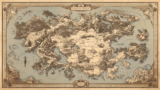 a custom battle map for dnd, fantasy, rpgs