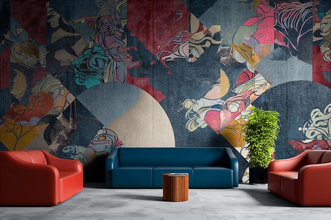 create your unique mural or wallpaper