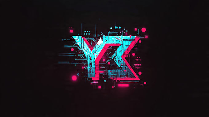 create a custom cyberpunk or y2k logo design