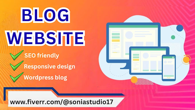 create a blog website for you