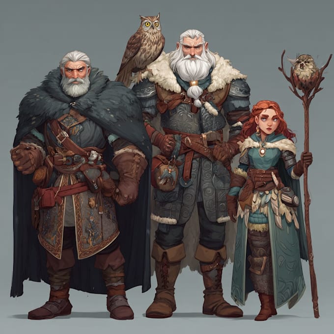 your original fantasy game character art