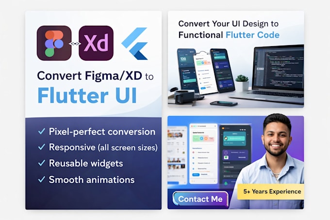 convert your figma or xd design to flutter