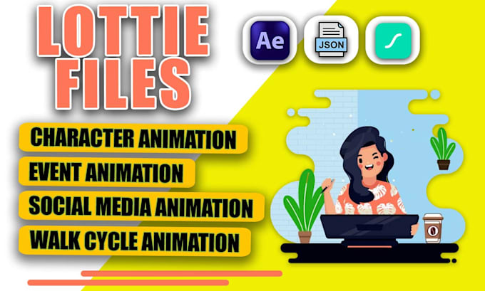 create json lottie gif animations