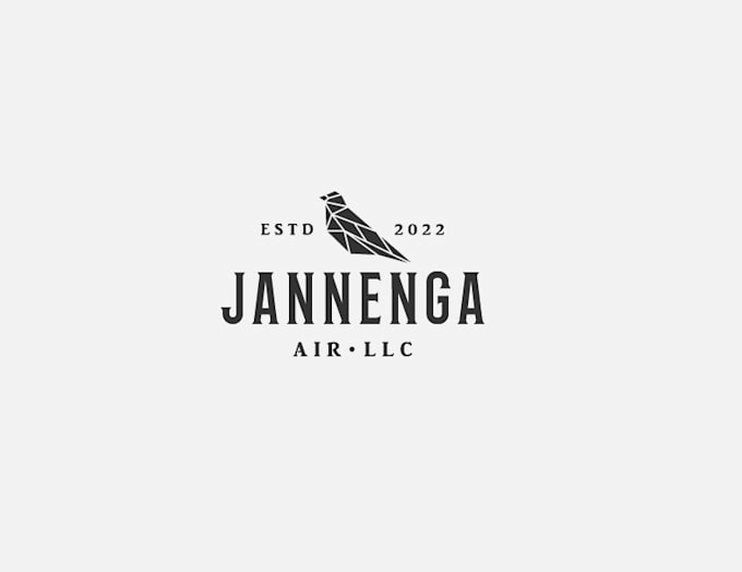 design a unique modern polygonal geometric logo