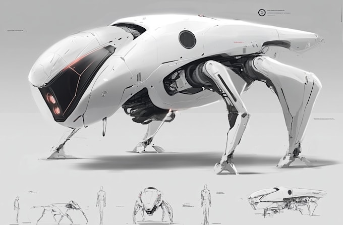 draw robot characters for you