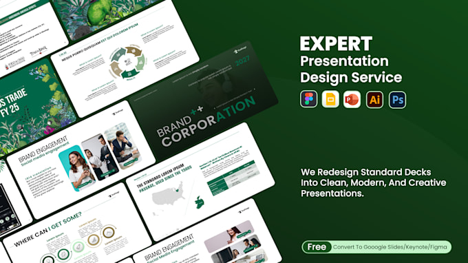 PowerPoint and pitch deck design cover