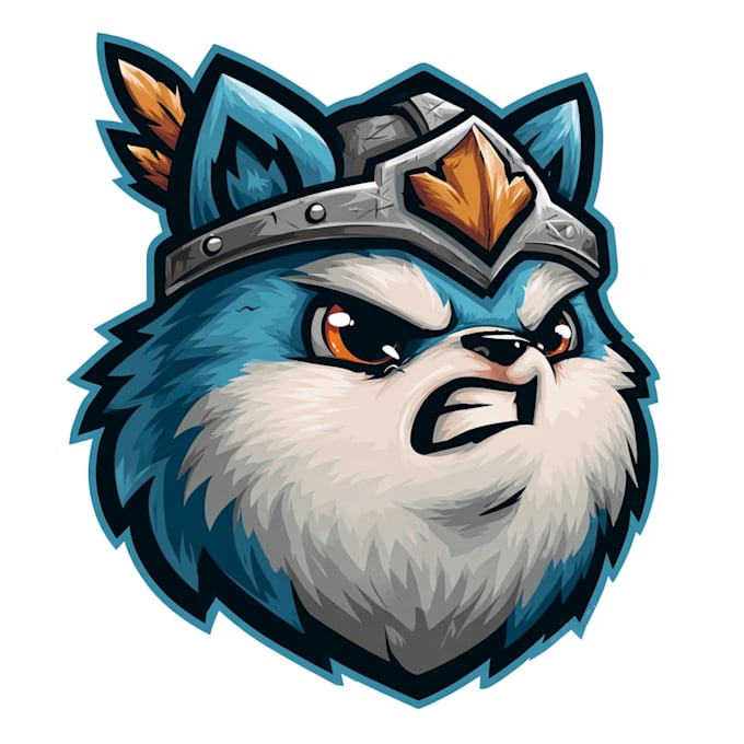draw unique cartoon mascot logo