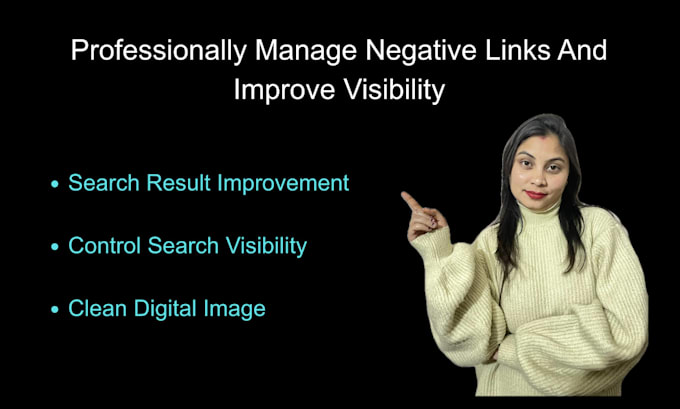 manage negative links and improve business visibility