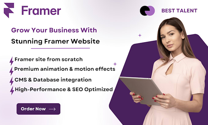 build framer website, design framer landing page, figma to framer developer, SEO