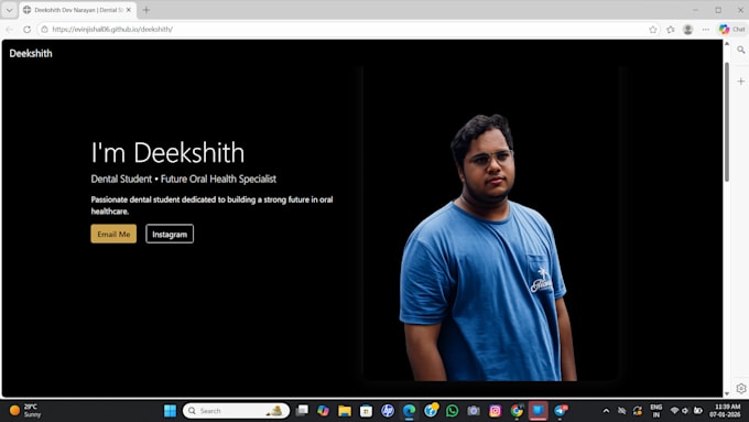 design a modern personal website for your brand or portfolio