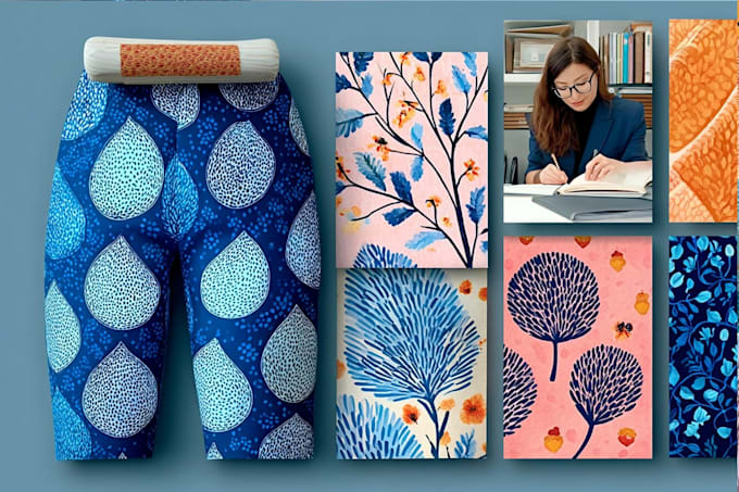 design a seamless surface pattern print