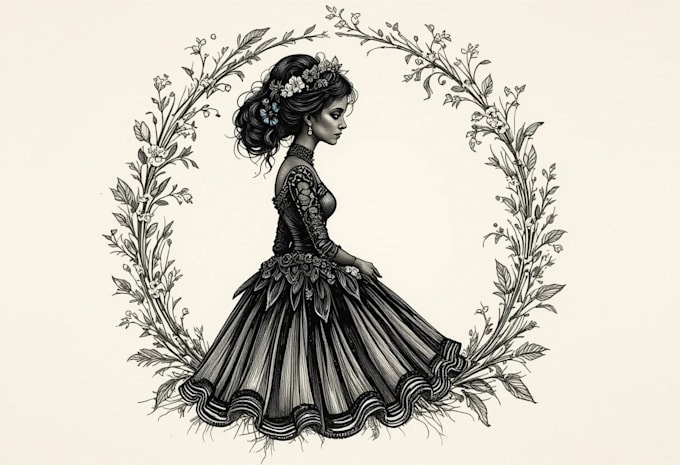 create a stunning logo with vintage illustration