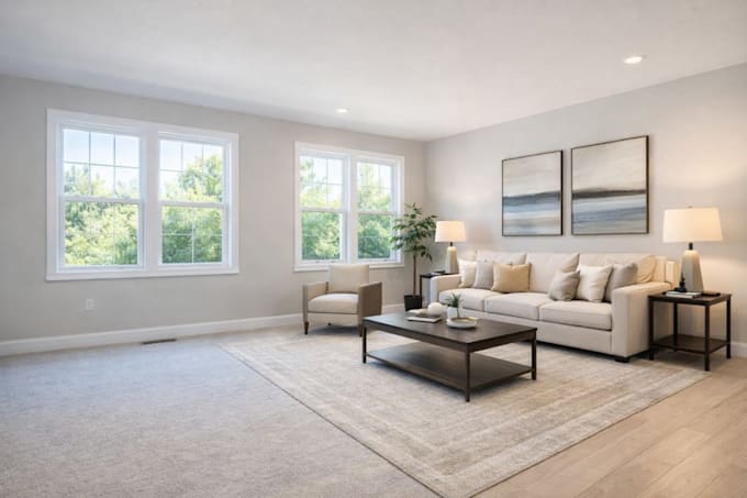 do realistic ai virtual staging for empty rooms