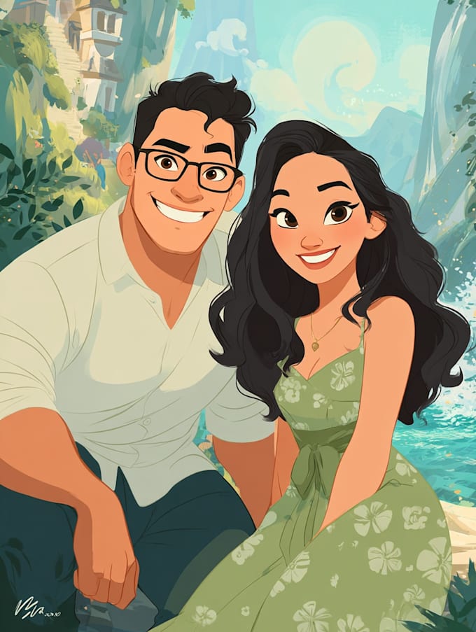 do disney cartoon portrait