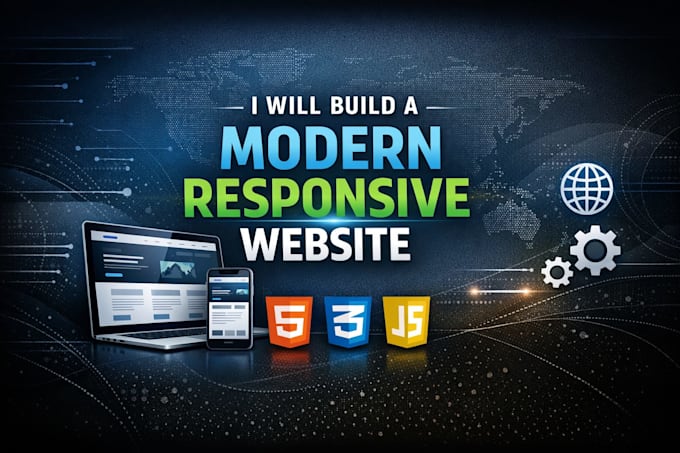 design and develop a modern responsive website