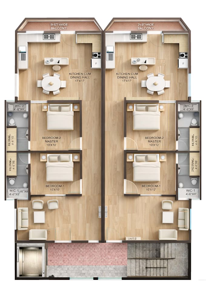convert your idea into a modern and functional floor plan