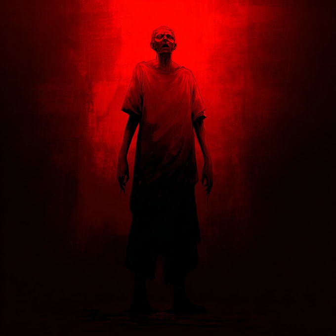 draw a horror illustration