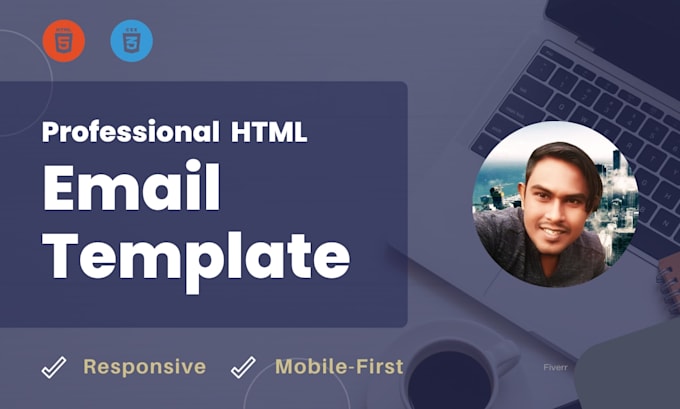 code a clean responsive HTML email newsletter