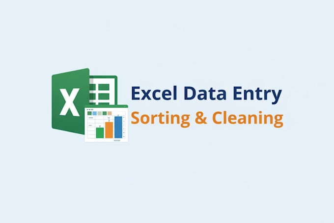 do data entry, data sorting, and data cleaning in excel