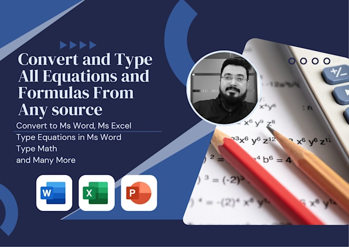 professionally type and convert equations and formulas in word or excel