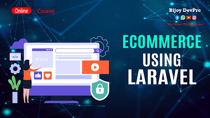build a professional laravel ecommerce website and web application