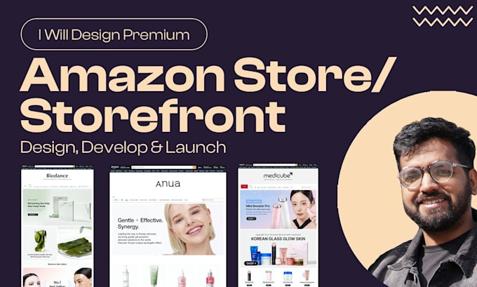 design a premium amazon storefront with full branding