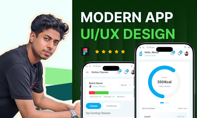 design modern app UX UI using figma