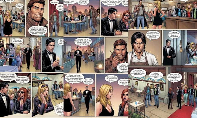 draw comic book illustration graphic novel comic illustration nsfw comic