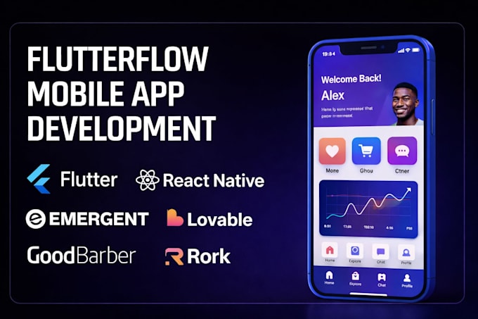 Build flutterflow or no code mobile app with bubble adalo glide mvp by ...