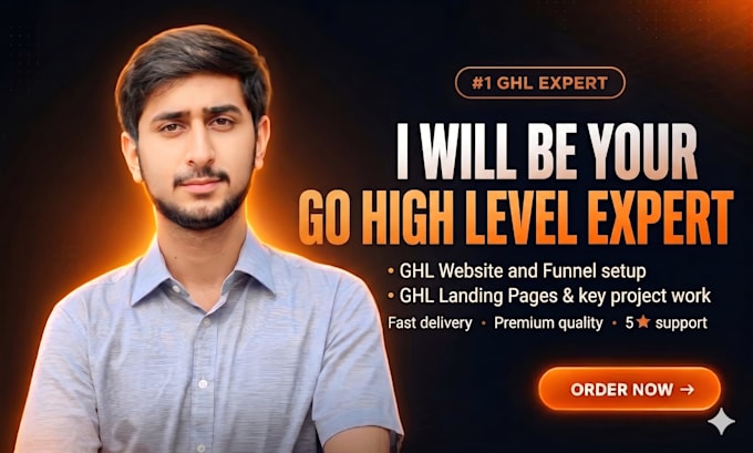 be your gohighlevel expert, ghl website and funnel, ghl landing page and project