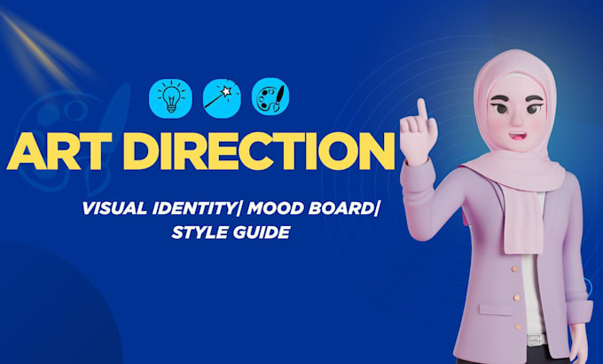 do elegant art direction, visual identity, mood board, style guide