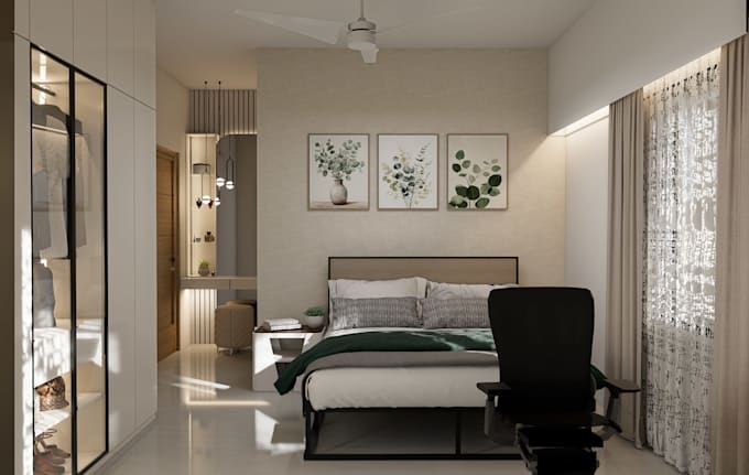 help you better sleep with a cozy 3d bedroom design