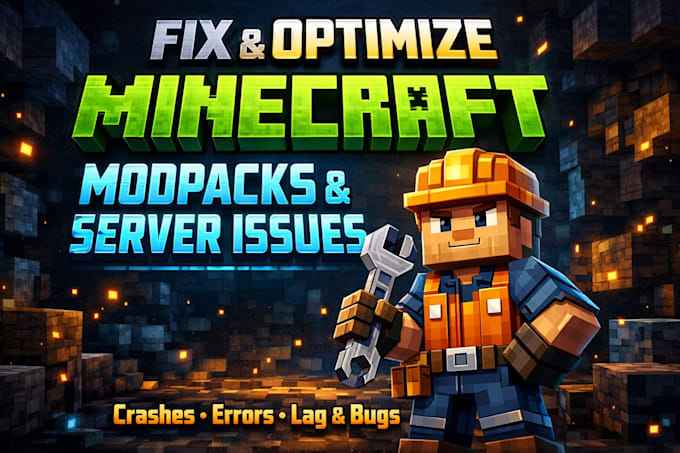 fix and optimize minecraft modpacks, crashes, errors, convert forge to fabric