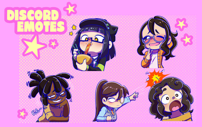 draw cute discord and twitch emotes