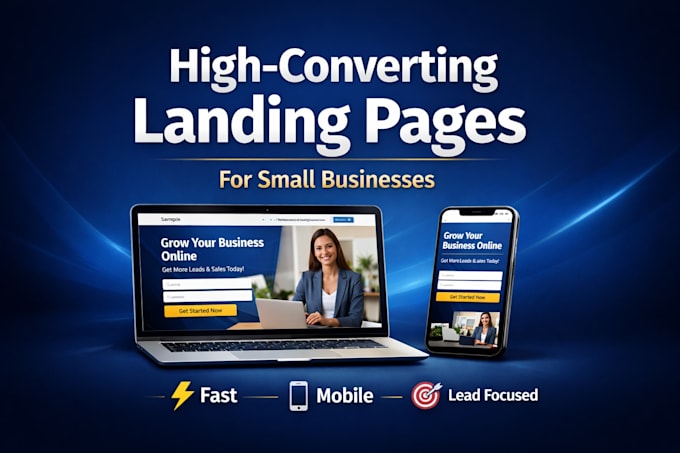 Design a high converting landing page for your business by Sou1_tech ...