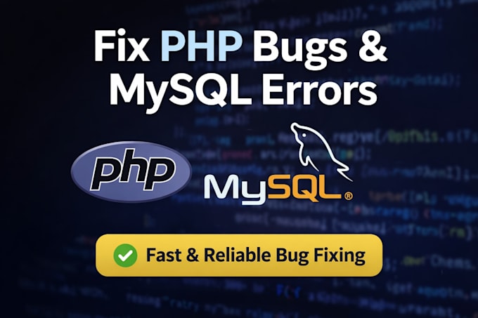 fix PHP bugs, errors and mysql issues quickly