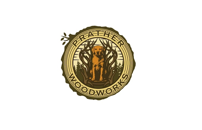 design modern wood working logo