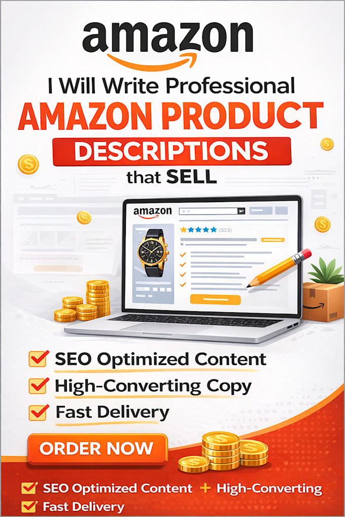 write SEO optimized amazon product descriptions that sell