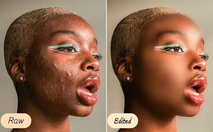 deliver high end photoshop photo editing and flawless portrait retouching