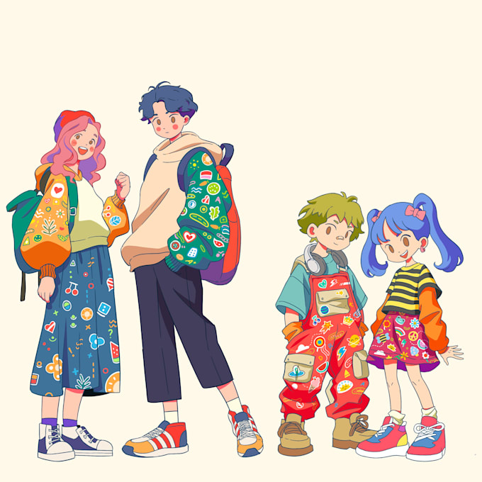 draw unique character design