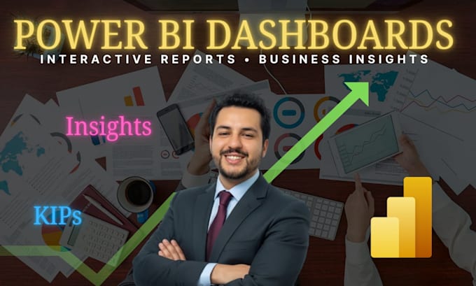 Build power bi dashboards for business insights by Sagudeloqv | Fiverr