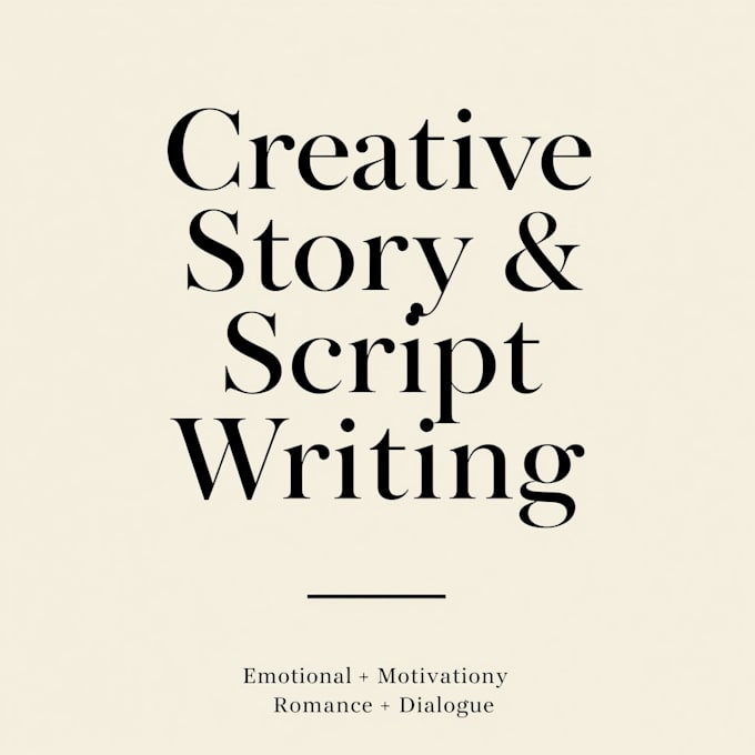 write engaging short stories, scripts, and dialogue