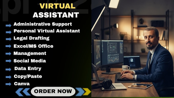 be virtual assistant for data entry and legal support