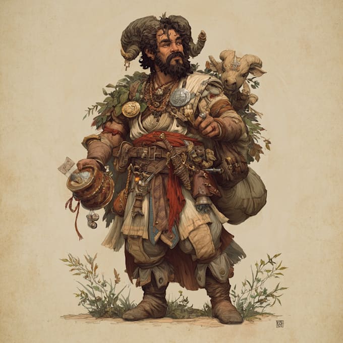 do  amazing  dnd character for you