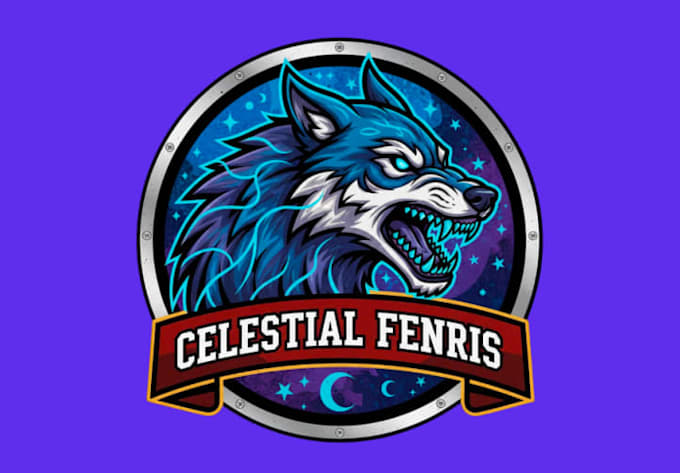 make mystical wolf mascot logo in a unique and magical style