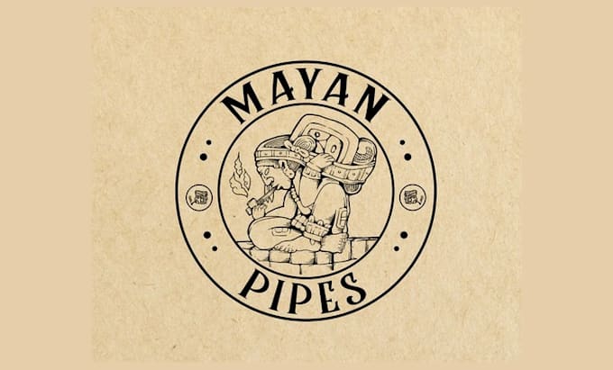 design glamorous logo for hand made mayan pipes