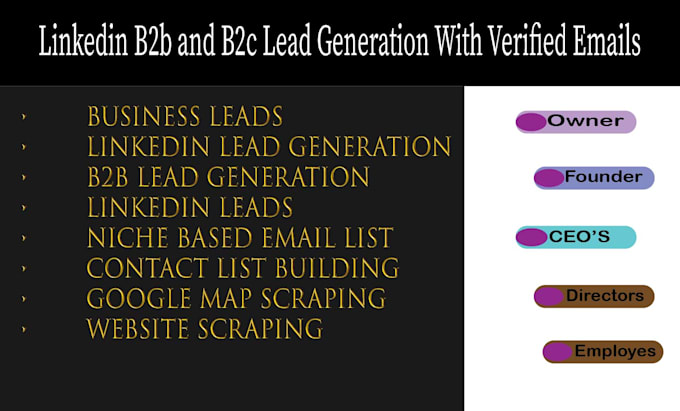 lead generation, b2b linkedin leads generation,verified emails, business leads