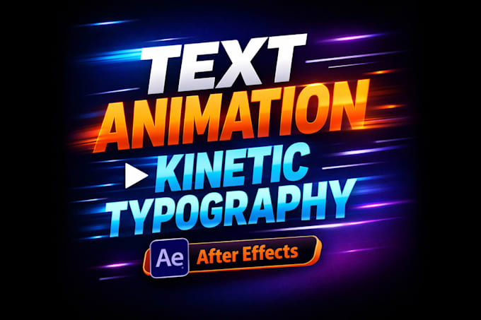 professionally animate your text using after effects